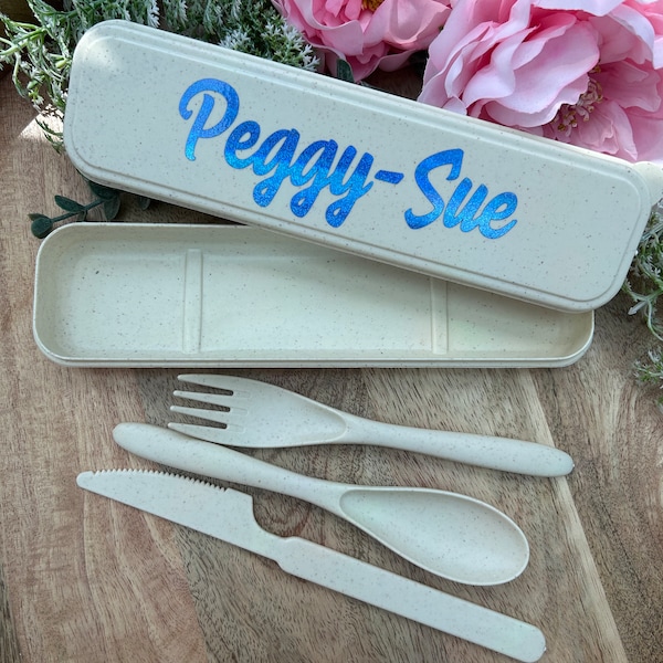 Personalised picnic cutlery set/ travel cutlery/ picnic/ gifts for kids/ kids cutlery