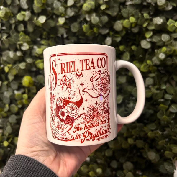 Op Acotar geïnspireerde mok: leesgrage cadeau, tea co, booktok, leesgrage mokken
