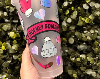 Hockey Romance Book Club Cold Cup: Ice Skating Theme (24oz)