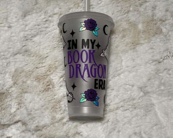 Fourth Wing Inspired Cold Cup: Book Dragon 24oz