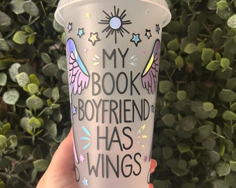 Smutty Book Club Cold Cup: 24oz Frosted Book Boyfriend Gift