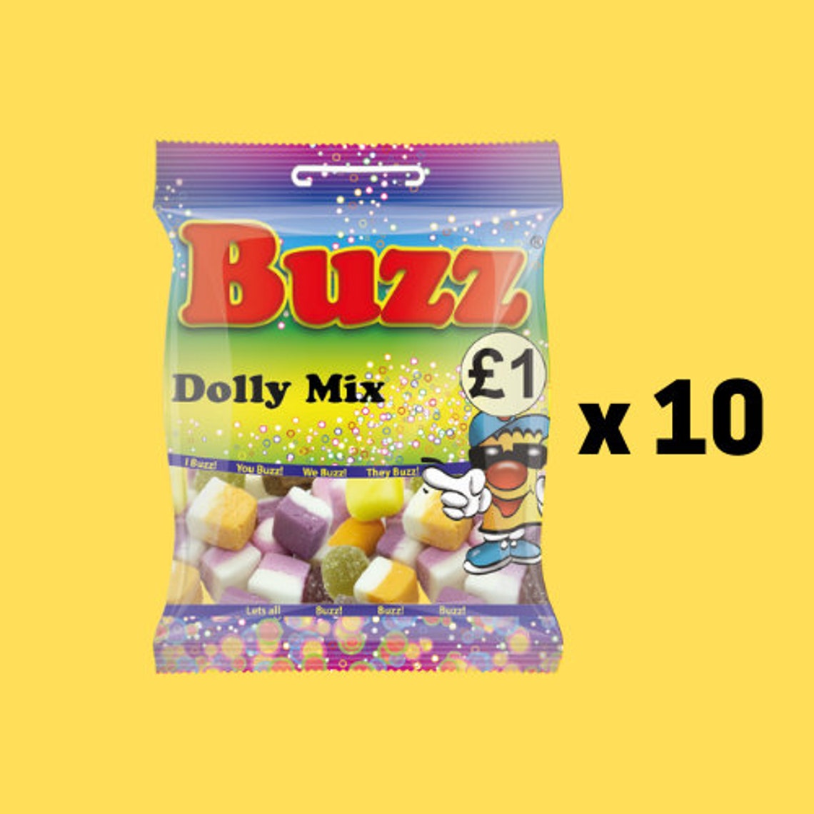 Dolly Mix Box Of 10 Packets 1.5kg Etsy