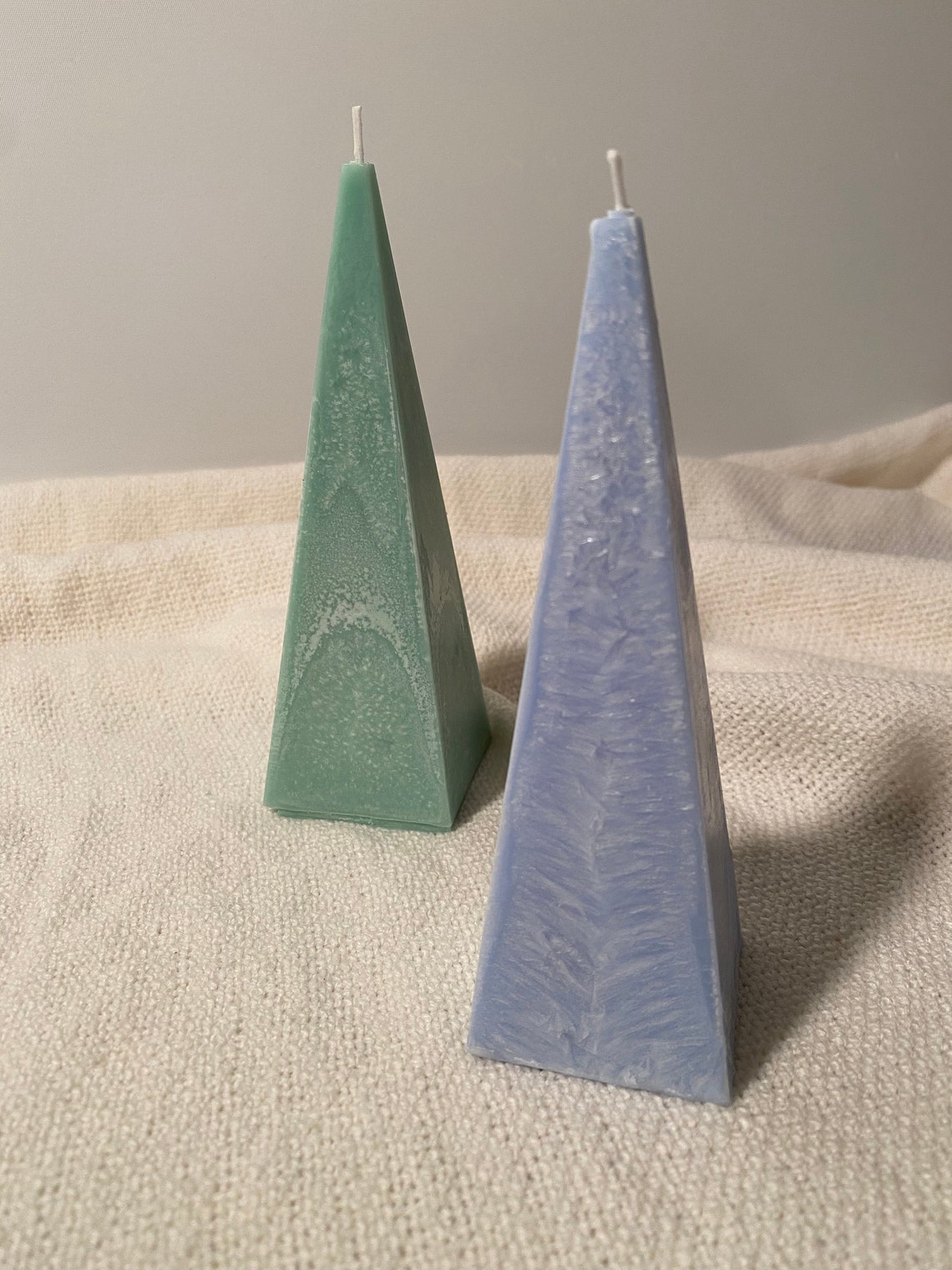 Homemade pyramid Candles Etsy