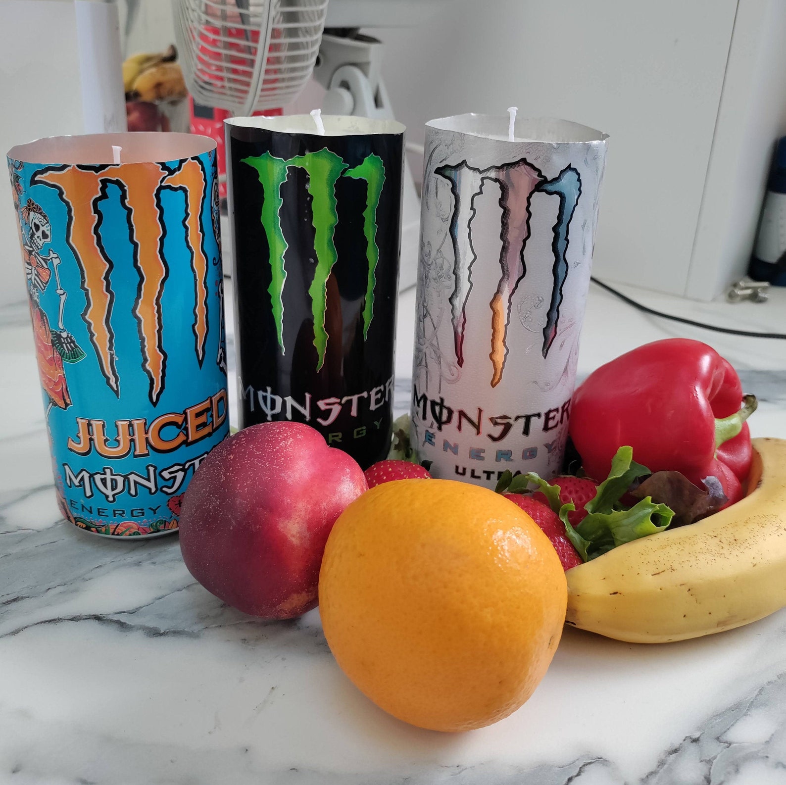 Monster Energy Original Candle Soothing Eucalyptus Scent Etsy