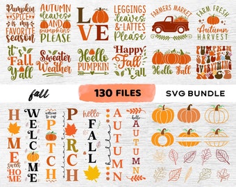 Fall Svg Bundle, Pumpkin Svg, Fall Png, Autumn Svg, Hello Fall Svg, Hello Pumpkin Svg, Fall Shirt Svg Fall Sign Svg Cut Files For Cricut