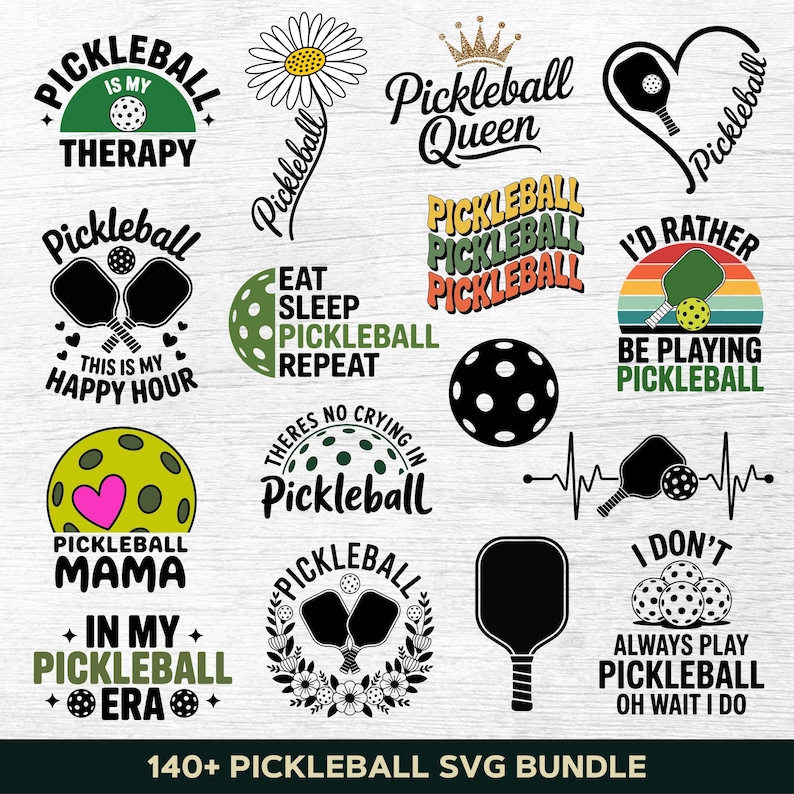Pickleball Svg
