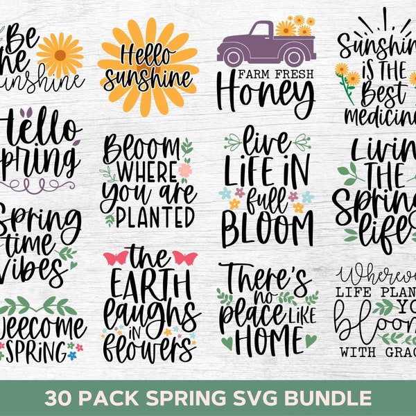 Spring Svg Bundle, Hello Spring Svg, Spring Is Here Svg, Spring Png Welcome Spring Svg Spring Sign Svg Spring Shirt Svg Cut Files For Cricut