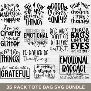 Funny Tote Bag Svg Bundle, Tote Bag Quotes Svg, Tote Bag Sayings Svg, Tote Bag Png, Mom Bag Svg, Market Bag Svg, Cut Files For Cricut