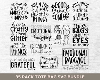 Lustige Tote Bag SVG Bundle, Tote Bag Zitate SVG, Tote Bag Sprüche SVG, Tote Bag Png, Mom Tasche SVG, Markt Tasche svg, geschnitten Dateien für Cricut