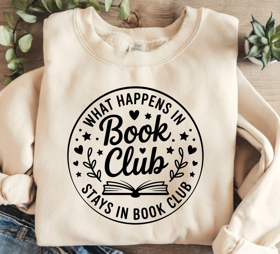 Book Club SVG | Book Lover Reading Design | Bibliophile Cut File for ...