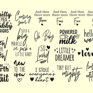 Baby Svg Bundle Cricut Baby Girl Svg Baby Boy Svg Newborn Svg Baby Onesie Svg New Baby Svg Toddler Funny Baby Sayings Silhouette Cut File image 5