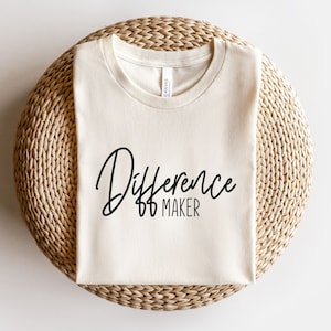Difference Maker Svg, Teacher Svg, Teacher Shirt Svg, Back To School Svg, Funny Teacher Quotes Svg, Teacher Appreciation Svg Files, Png