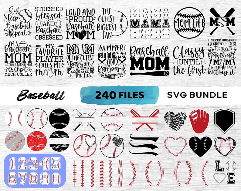 Baseball Svg Bundle Baseball Mom Svg Baseball Png Baseball - Etsy