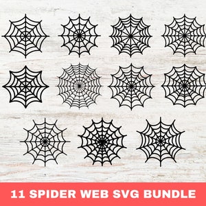 Spider Web Svg Bundle, Spider Web Png File, Spider Web Clip Art, Spider Web Cut Files For Cricut Design, Dxf, Eps, Digital Instant Download