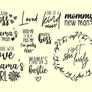 Baby Svg Bundle Cricut Baby Girl Svg Baby Boy Svg Newborn Svg Baby Onesie Svg New Baby Svg Toddler Funny Baby Sayings Silhouette Cut File image 6