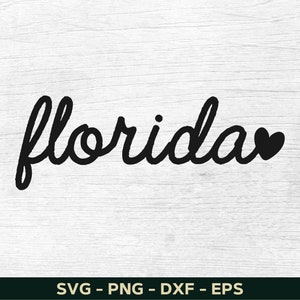 Florida Svg, Florida Png, Florida Shirt Svg Design, Florida Lover Svg, State Svg Datei für Cricut, Cut File, Silhouette
