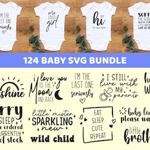Baby Svg Bundle Cricut Baby Girl Svg Baby Boy Svg Newborn Svg Baby Onesie Svg New Baby Svg Toddler Funny Baby Sayings Silhouette Cut File