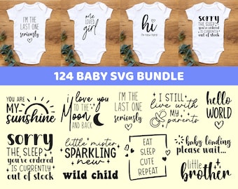 Baby Svg Bundle Cricut Baby Girl Svg Baby Boy Svg Newborn Svg Baby Onesie Svg New Baby Svg Toddler Funny Baby Sayings Silhouette Cut File
