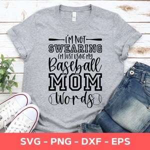 Baseball-Svg, ich schwöre nicht, ich benutze nur meine Baseball-Mama, Worte, Baseball-Shirt-Svg, Baseball-Mom-Svg, Baseball-Png, Cricut-Cut-Datei
