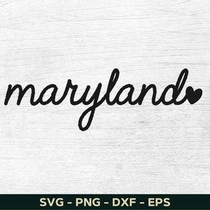 Maryland Svg, Maryland Png, Maryland Shirt Svg Design,  Maryland Lover Svg, State Svg File For Cricut, Cut File, Silhouette