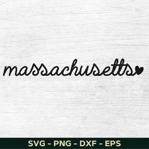 Massachusetts Svg, Massachusetts Png, Massachusetts Shirt Svg Design,  Massachusetts Lover Svg State Svg File For Cricut Cut File Silhouette