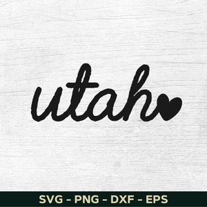 Utah Svg, Utah Png, Utah Shirt Svg Design,  Utah Lover Svg, State Svg File For Cricut, Cut File, Silhouette