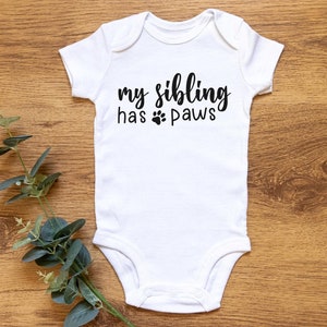 Mijn broer of zus heeft poten Svg, Baby Svg, Baby Meisje Svg, Baby Jongen Svg, Baby Onesie Svg, Pasgeboren Svg Nieuwe Baby Svg Peuter Silhouet Gesneden Bestand Cricut