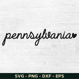 Pennsylvania Svg, Pennsylvania Png, Pennsylvania Shirt Svg Design,  Pennsylvania Lover Svg, State Svg File For Cricut, Cut File, Silhouette