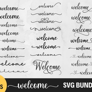 Bienvenido Svg Bundle, Signo de bienvenida Svg, Home Svg, Farmhouse Svg, Porch Sign Svg, Png, Archivos Svg para Cricut Desings, Silhouette, Cut File