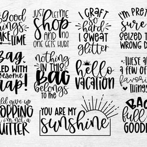 Funny Tote Bag Svg Bundle, Tote Bag Quotes Svg, Tote Bag Sayings Svg, Tote Bag Png, Mom Bag Svg, Market Bag Svg, Cut Files For Cricut image 2