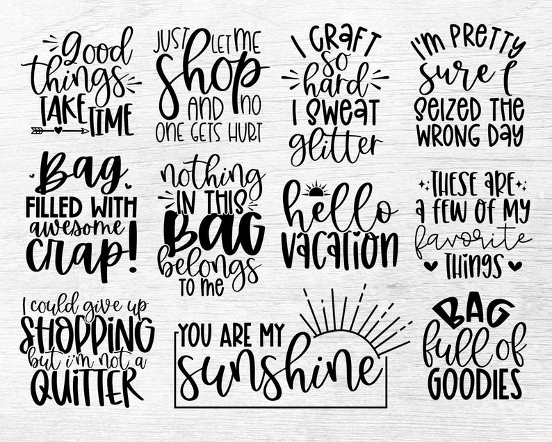 Funny Tote Bag Svg Bundle, Tote Bag Quotes Svg, Tote Bag Sayings Svg, Tote Bag Png, Mom Bag Svg, Market Bag Svg, Cut Files For Cricut image 2