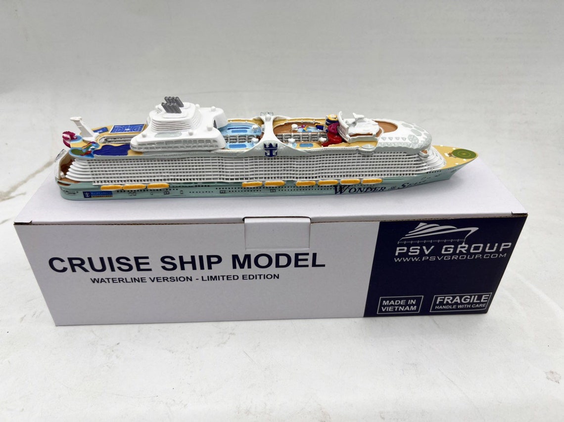 Waterline Wonder of the Seas Cruise Ship Model Toy a Great Etsy