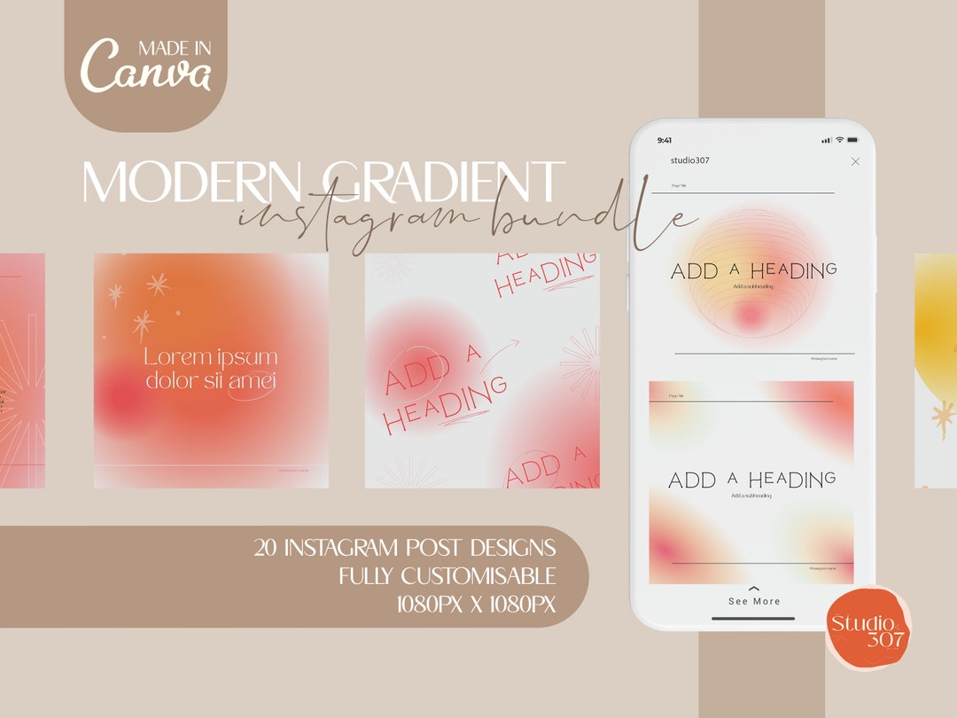 20 Social Media Content Bundle - Canva Template - Editable Design ...