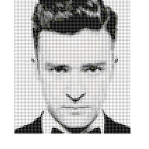 Justin Timberlake Cross Stitch Patter