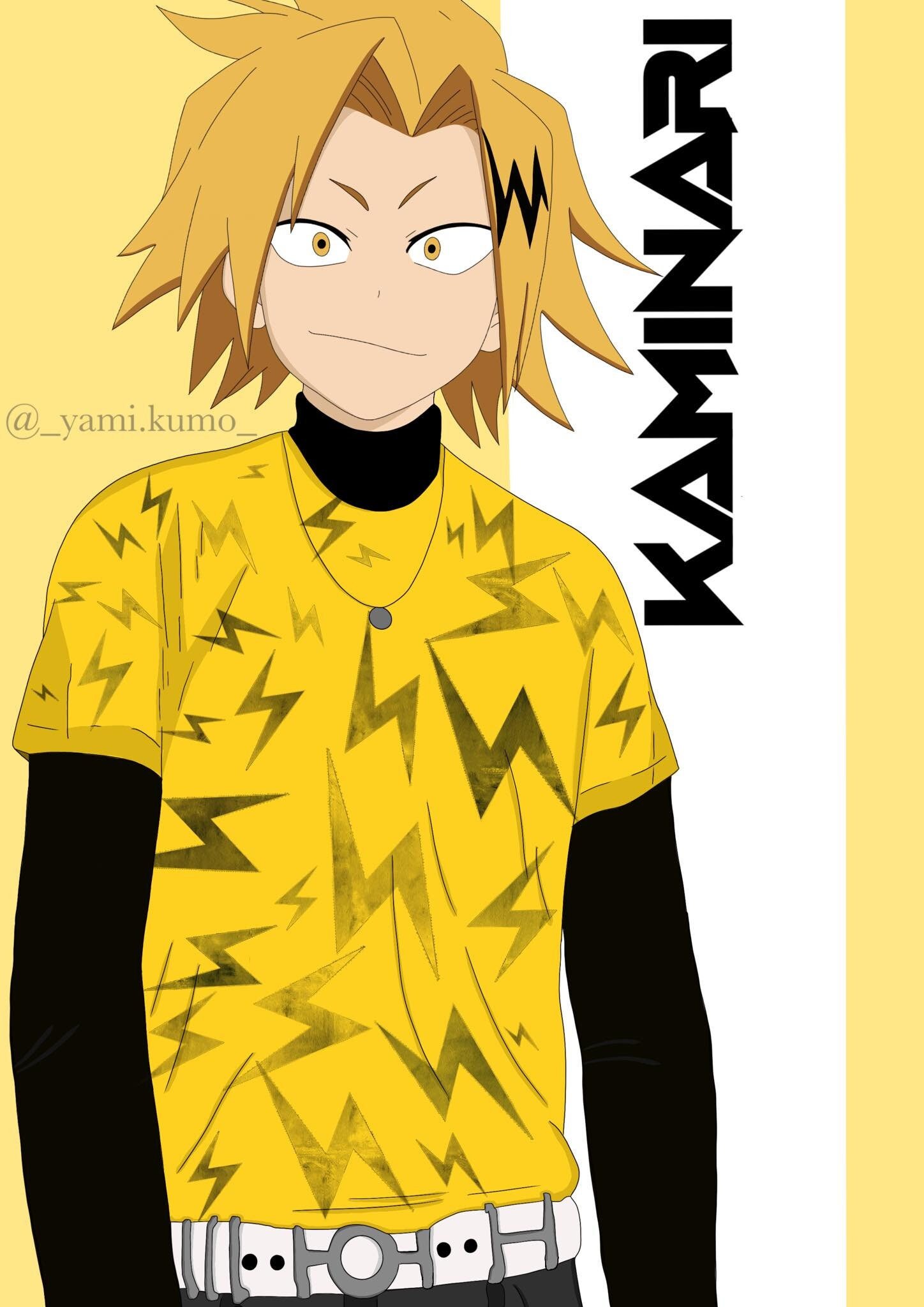 My Hero Academia Art Print A5 Kaminari Denki Chargebolt - Etsy