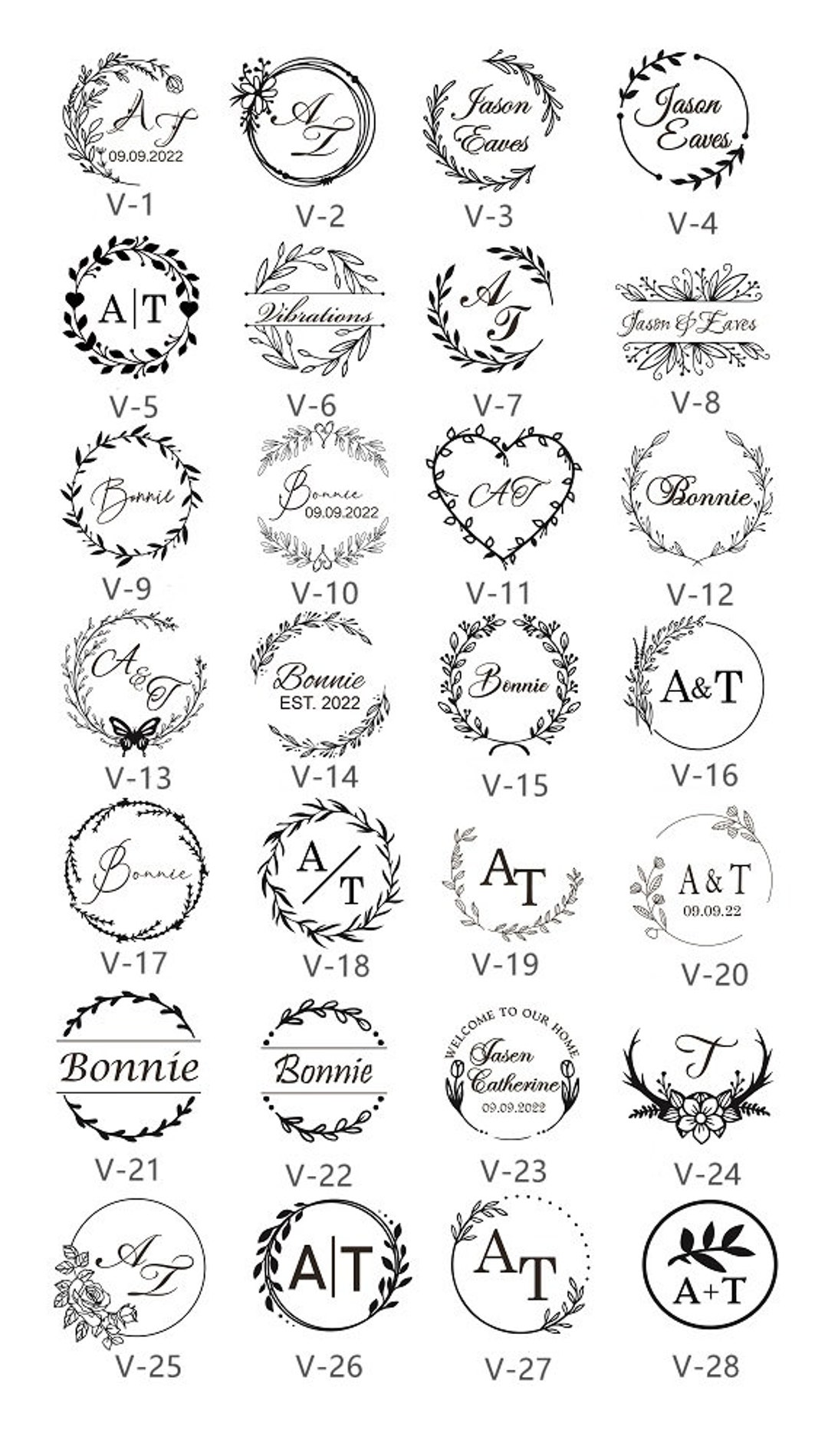 Wedding Wax Stamp, Sealing Wax Stamp, Custom Wax Seal Stamp, Initial