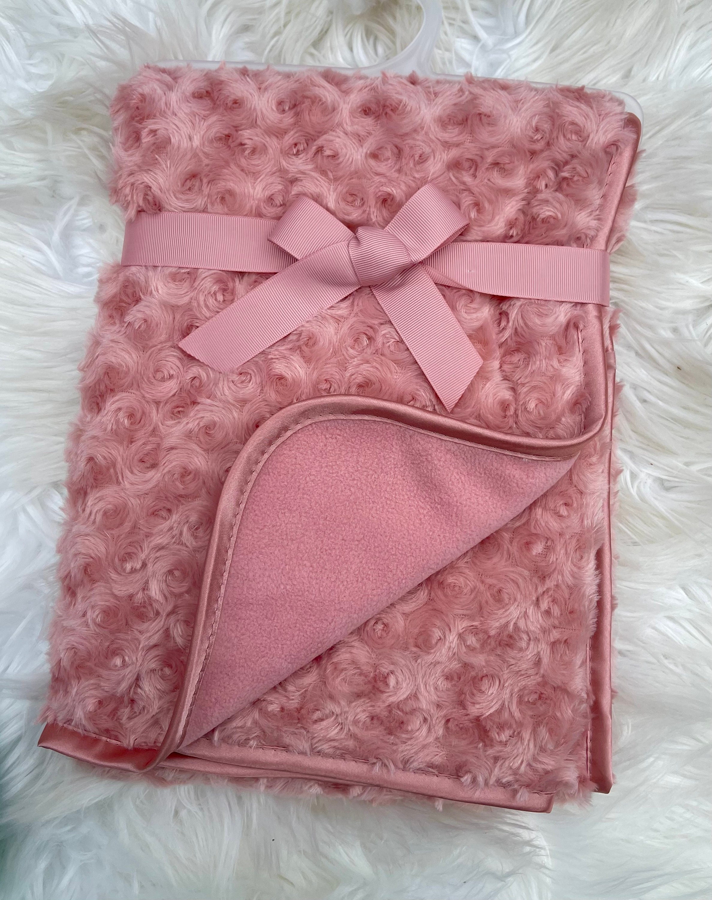 Rosegold Baby Rose Swirl Blanket Baby Blanket Etsy