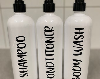 Bathroom pump bottles - reusable bottles - 500ml