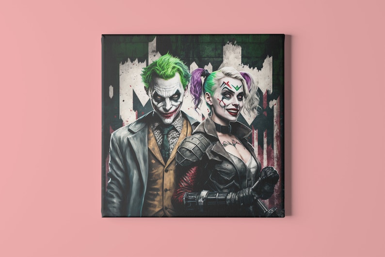 Harley Quinn Poster Canvas Superhero DC Comic Book Comics