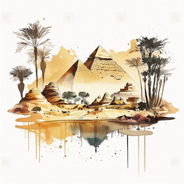 Poster of The Nile, Egypt poster | Digital Download | Wall Art | Home Decor | Artwork