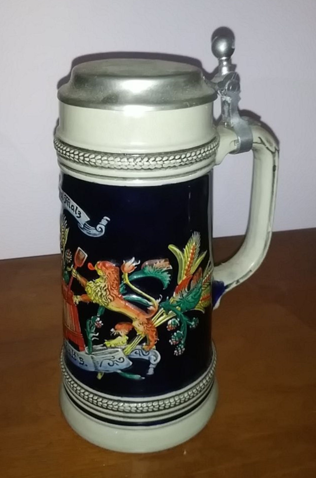Antique West German Original Gerzit Gerz Beer Stein Etsy