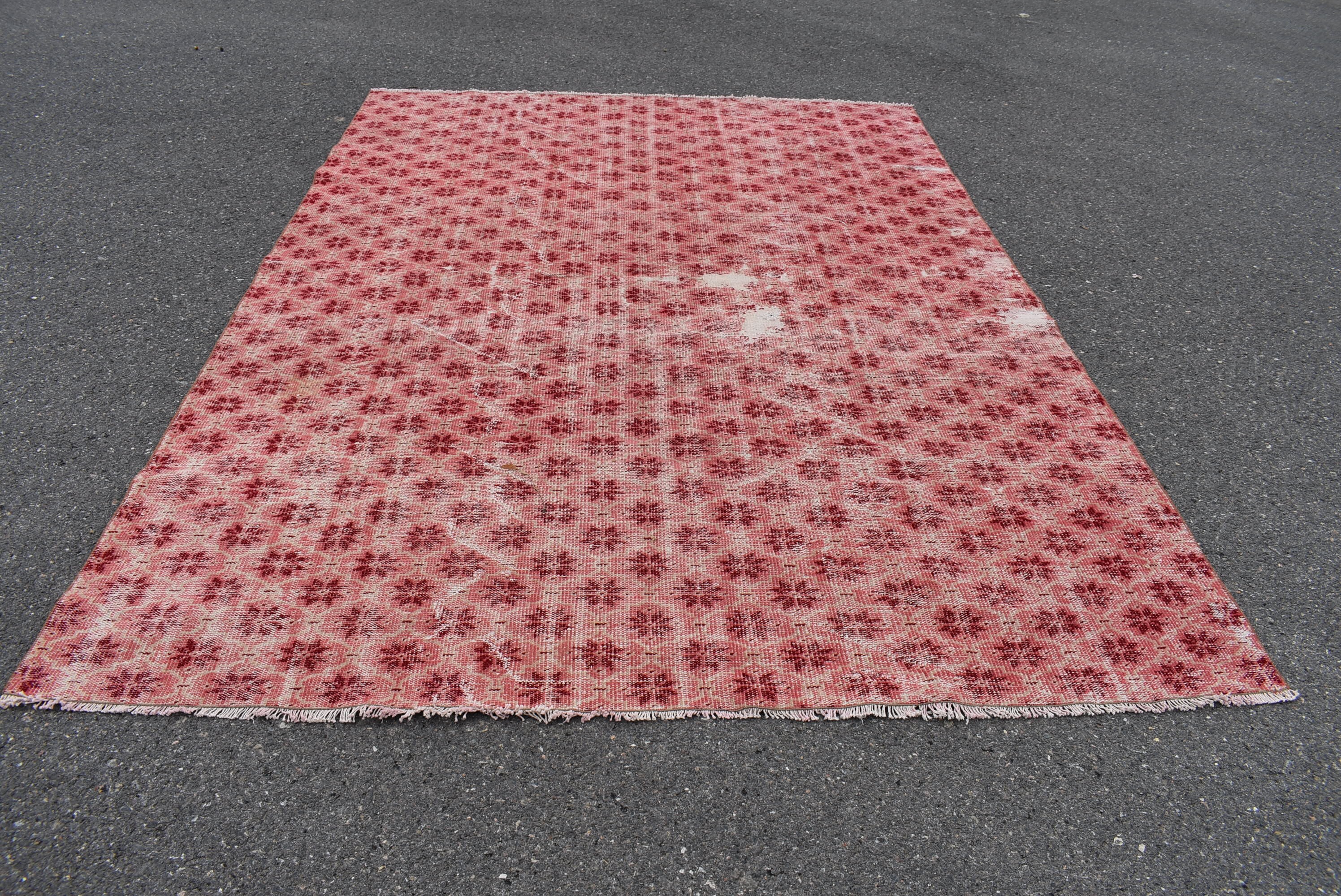 Pink and red rug Anatolian rug Aztec rug Vintage rug Etsy