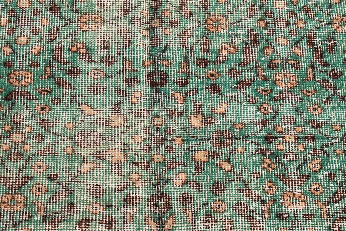 Grüner Teppich Küchenteppich Türkischer Teppich Vintage | Etsy