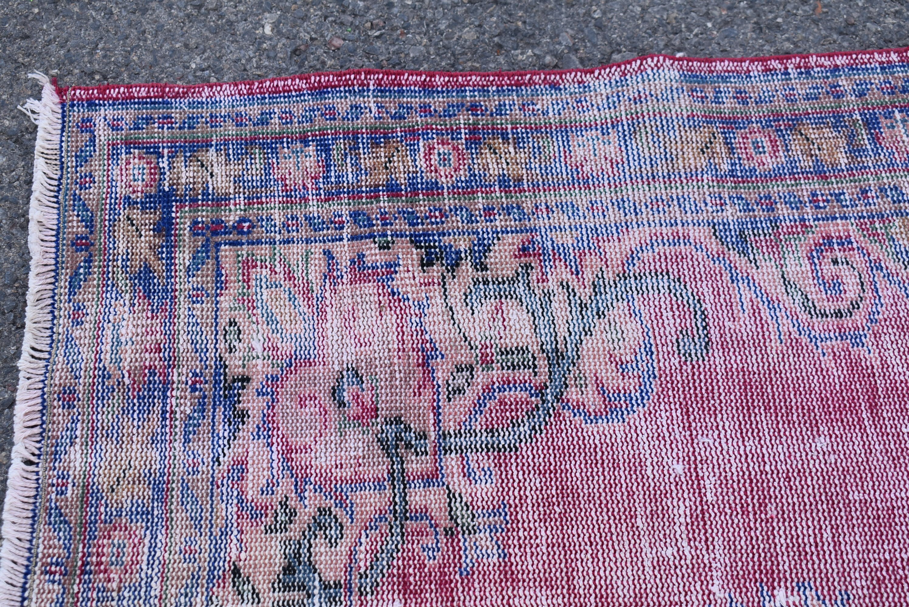 Turkish Kilim Area Rug, Vintage Handmade Rug, Kitchen Rug Turkish Kilim Area Rug, Vintage Handmade Rug, Kitchen Rug