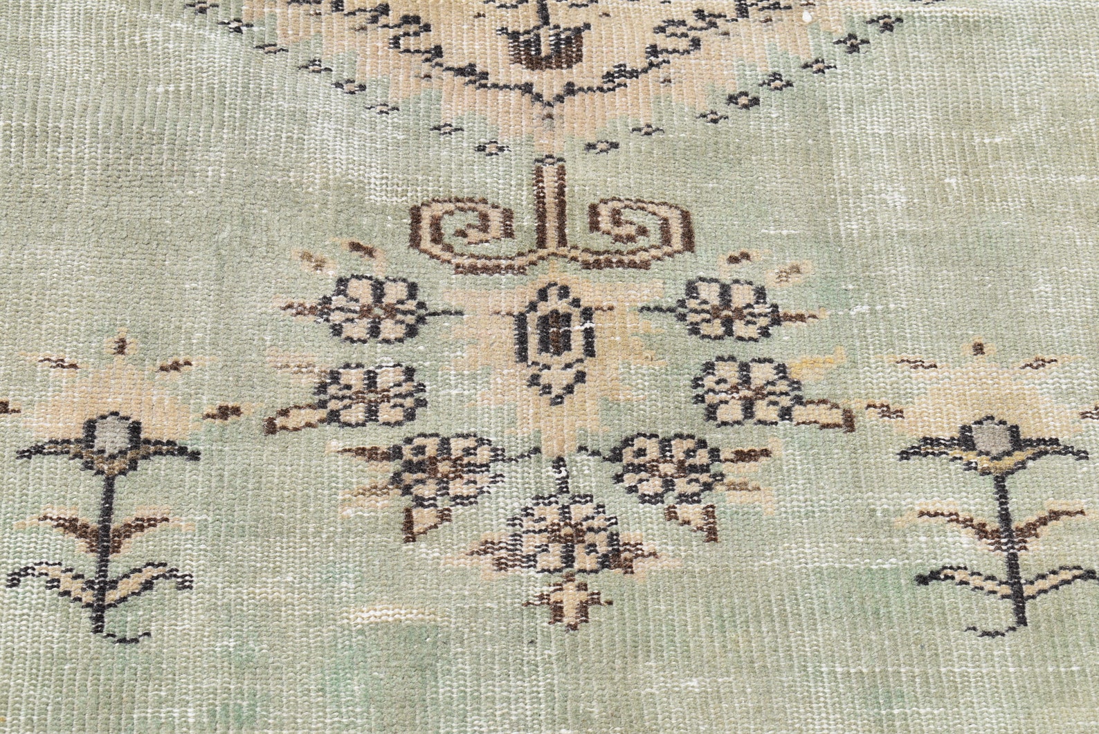 Grüner Teppich Rustikaler Teppich Türkischer Teppich | Etsy