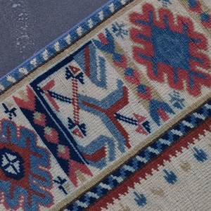 Tapis turc, tapis vintage, tapis fait main, tapis de zone, tapis Boho, décor Boho, tapis oriental de sol, décor à la maison, tapis, 3,9 x 5,3 pi RAS0041 image 7