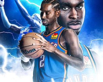 Descarga digital del diseño de baloncesto de Shai Gilgeous Alexander
