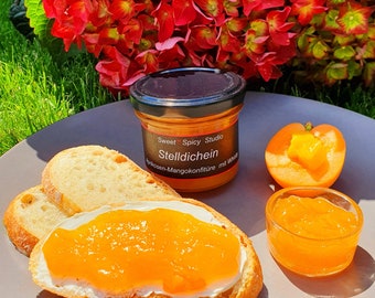 Stelldichein - Aprikosen-Mangokonfitüre mit Whisky - Marmelade - Geschenk- Genuss - Handgemacht -Frühstück- DIY-Frucht- Konfitüre - Ostern