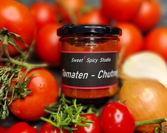 Tomaten - Chutney - Geschenk - Aufstrich - Mitbringsel - Handgemacht- Männer -Geschenk -Genuss -  Würzig - Danke - Grillen, Vatertag-DIY