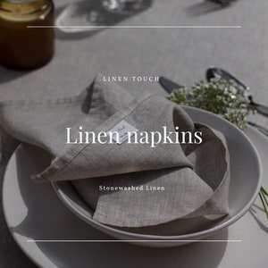 Linen napkins, Washed linen napkins, Natural napkins, Soft linen napkins, Stonewashed linen, Gift napkins, 100% linen napkins, Shop UK